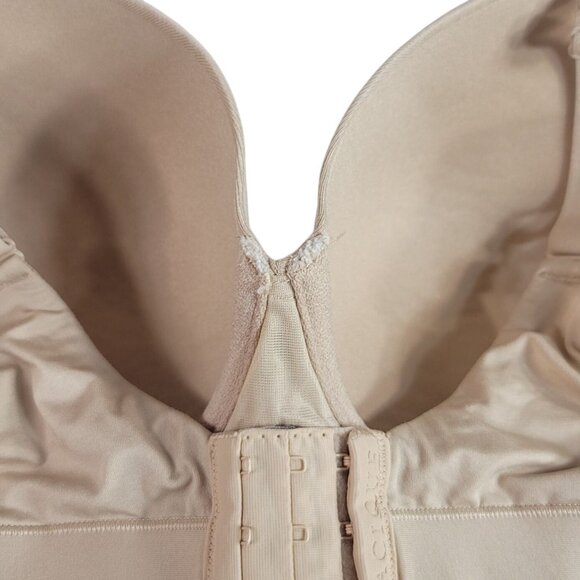 Cacique Lightly Lined Full Coverage Bra Tan 40C Seamless Cushioned Adj Underwire - Picture 11 of 11
